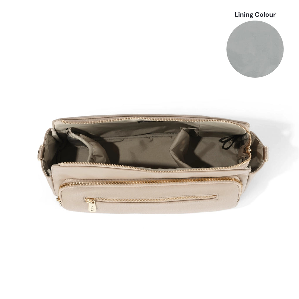 Multitasker Pram Caddy - Oat Vegan Leather