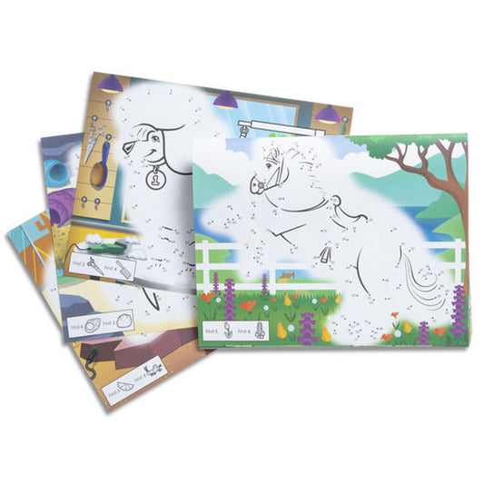 123 Dot-to-Dot Coloring Pad - Pets