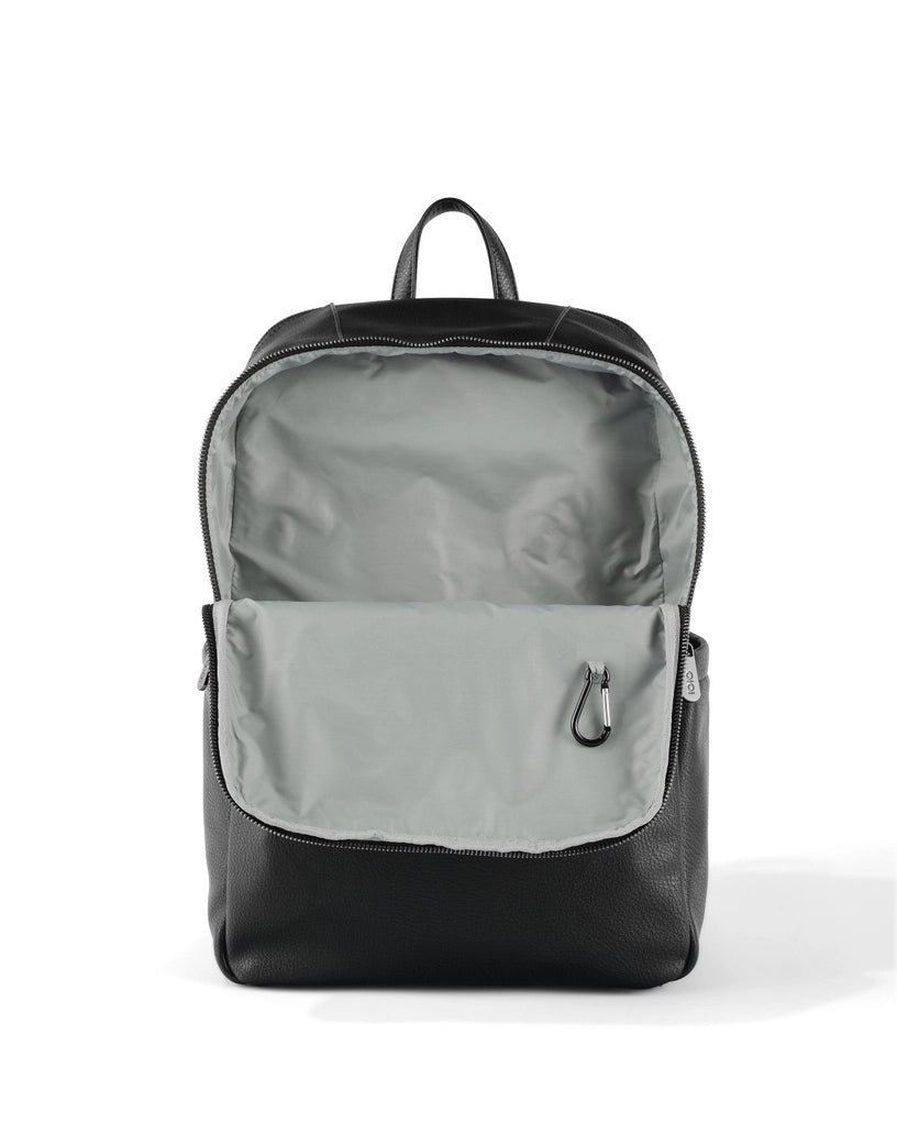 OiOi Multitasker Nappy Backpack - Black Vegan Leather