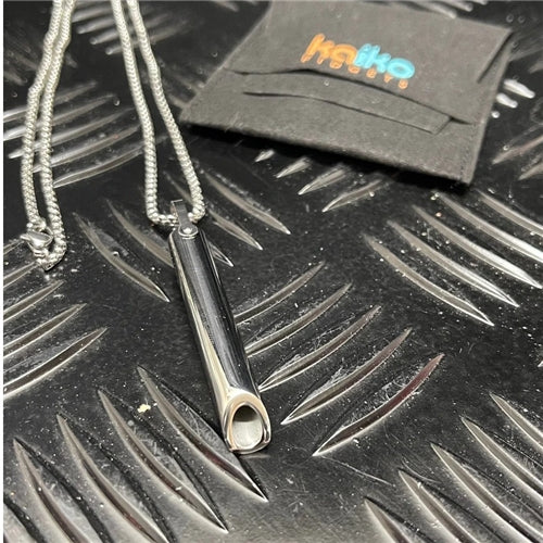 Breath Tool 304 grade Stainless Steel - Mindful Breathing Unisex Necklace