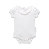 White Ruffle Puff Onesie