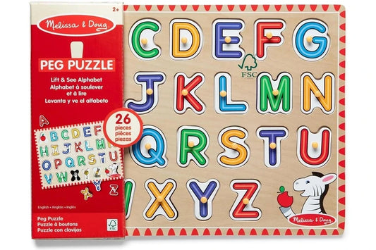 Lift & See Peg Puzzle - Alphabet