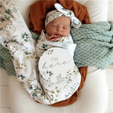 Eden Organic Jersey Wrap & Topknot Set