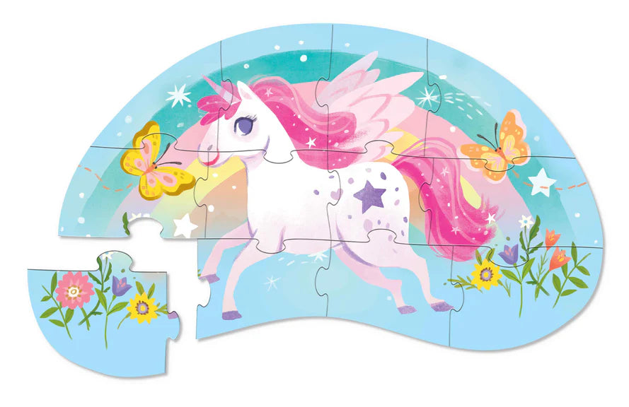 Crocodile Creek Mini Puzzle 12 pc - Sweet Unicorn