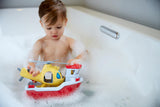 Green Toys Rescue Boat with Helicopter