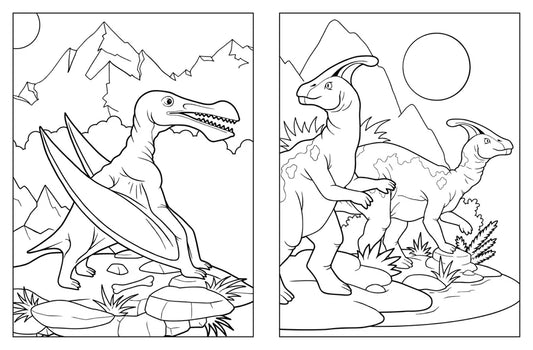 Dinosaurs 1000 stickers & colour