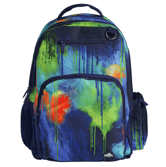 Big Kids Backpack - Colour Drip
