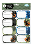 Book Labels - Camo Biker