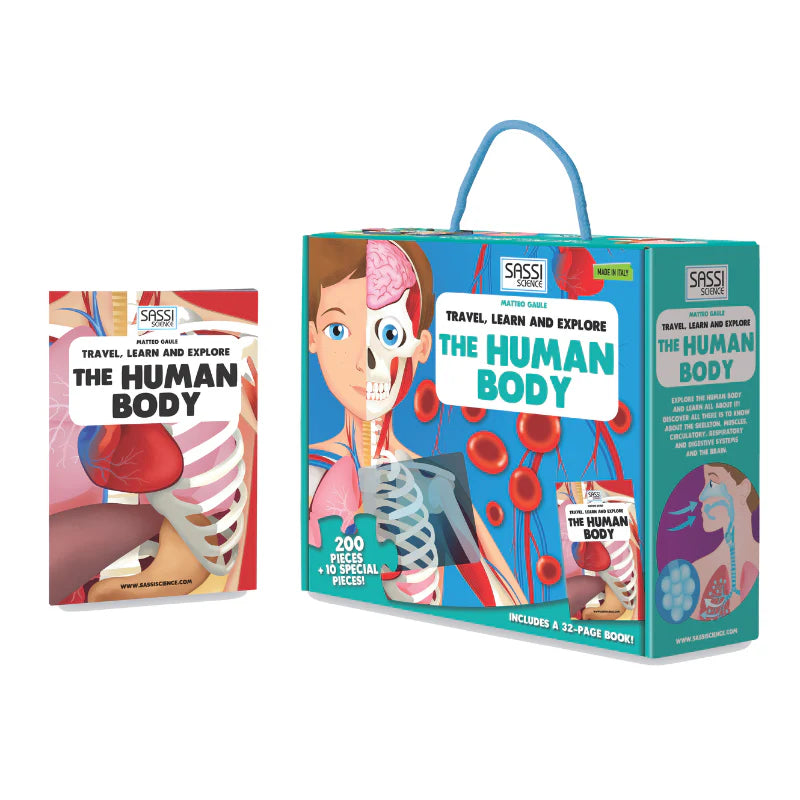Travel, Learn and Explore Puzzle and Book Set - THE HUMAN BODY