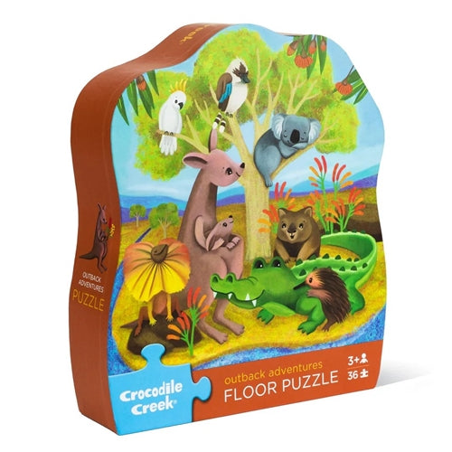 Crocodile Creek Classic Floor Puzzle 36 pc - Outback Adventures