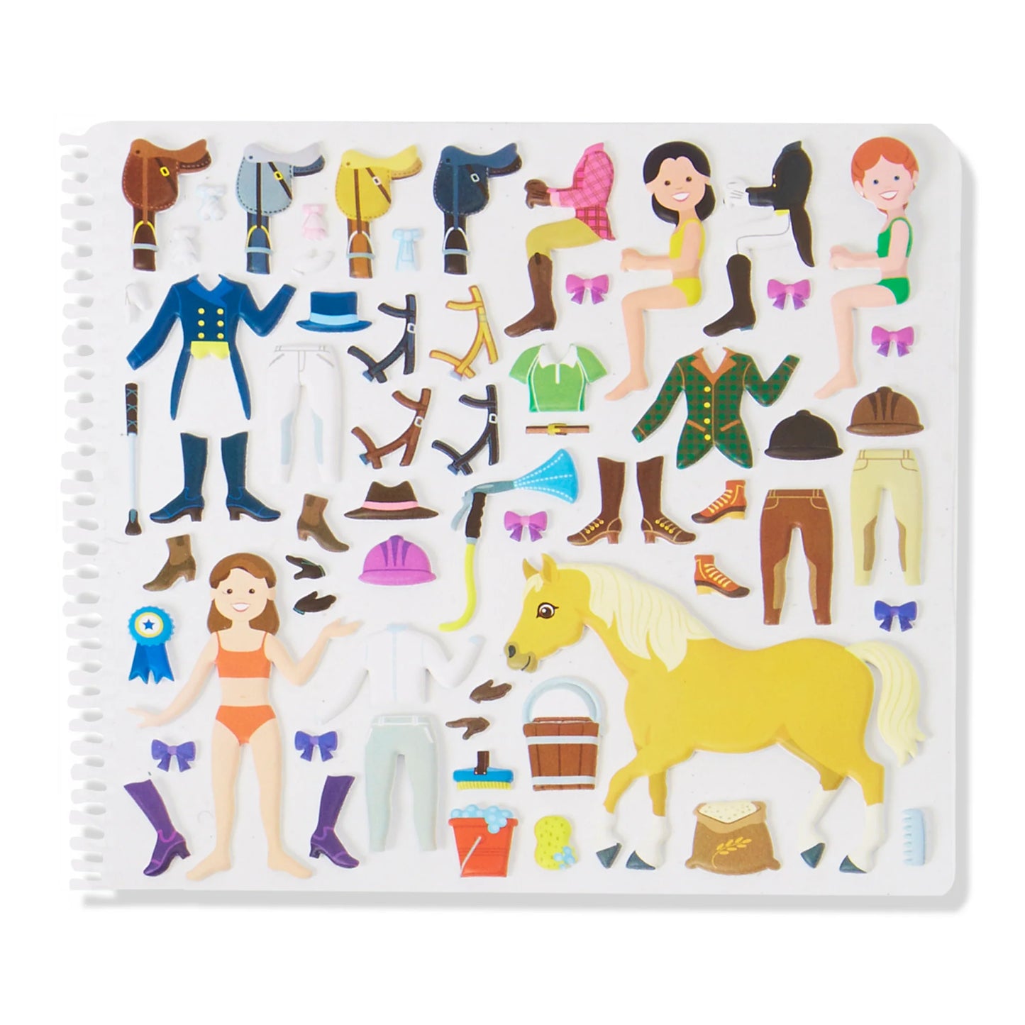 Puffy Sticker Play Set Deluxe - Riding Club