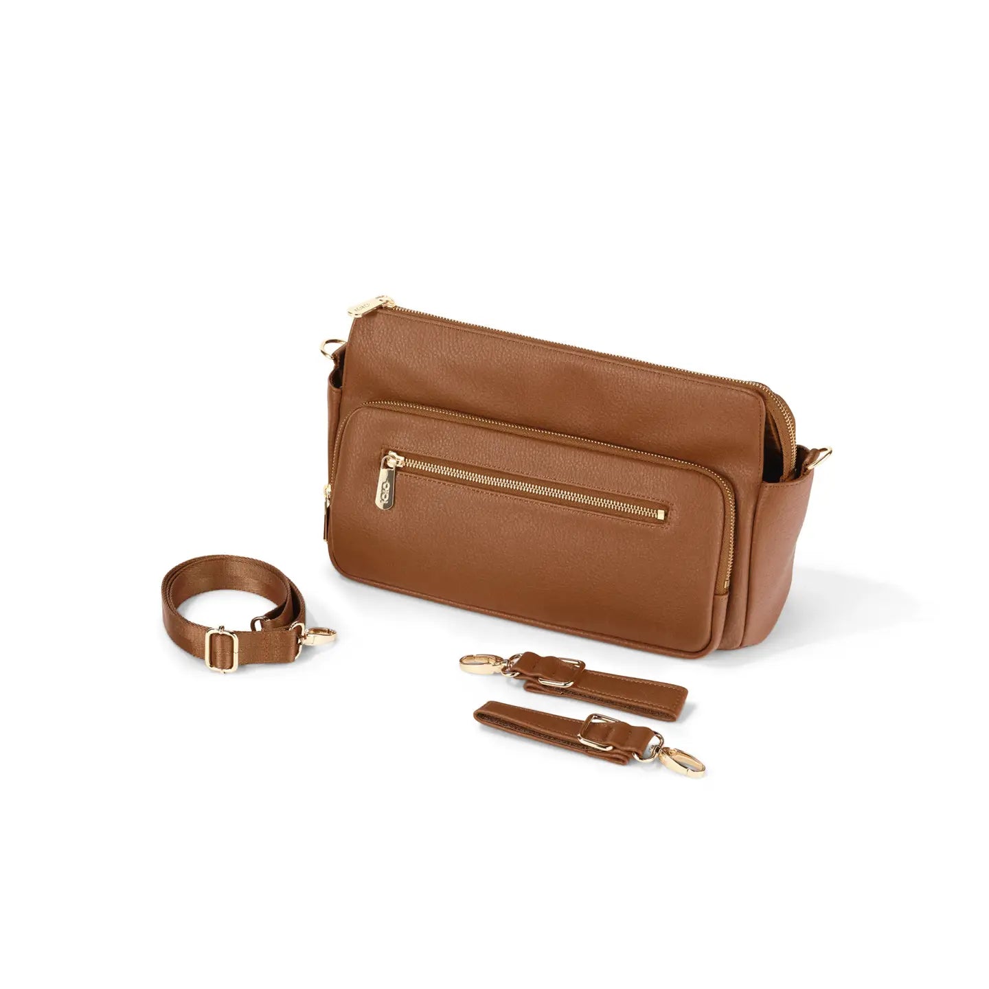 Multitasker Pram Caddy - Chestnut Brown Vegan