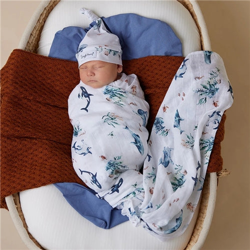 Ocean Organic Muslin Wrap