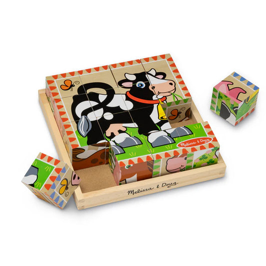 Cube Puzzle - Farm Animals