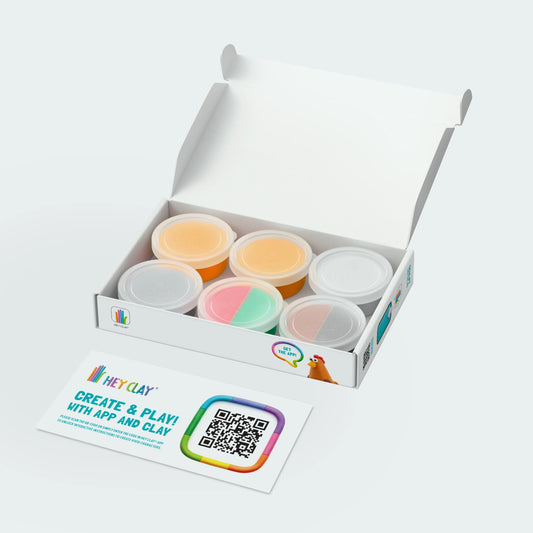 Hey Clay Farm Birds Medium Set