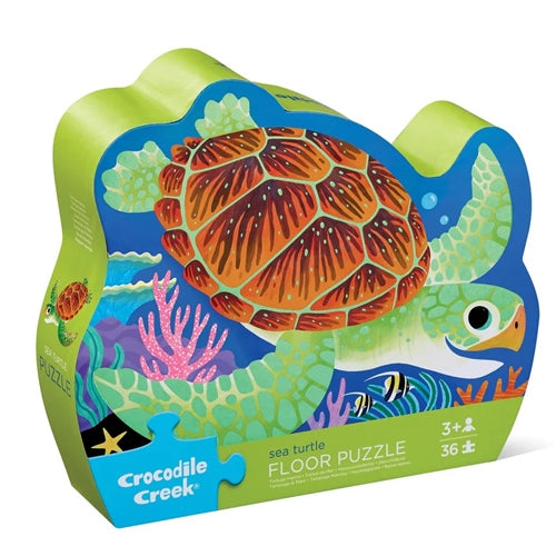 Crocodile Creek Classic Floor Puzzle 36 pc - Sea Turtle