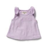 Lavender Shells Organic Terry Singlet - copy