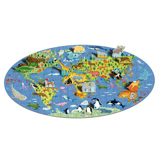 The World of Animals 3D Puzzle and Book Set
