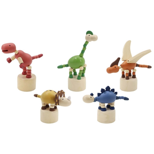 Wooden Dancing Dinosaur