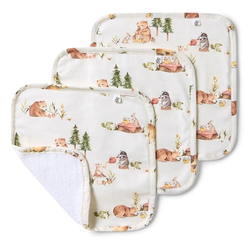 Bears Organic Wash Cloth - 3pk