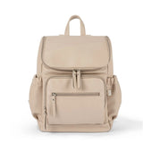 Mini Signature Backpack - Oat Vegan Leather