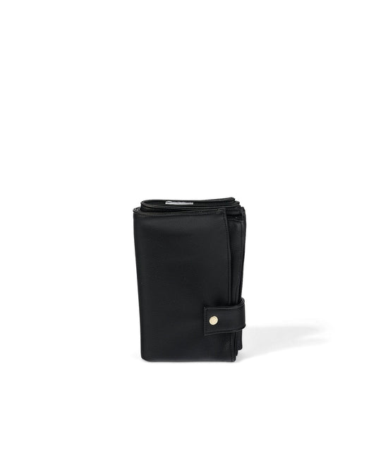 OiOi Nappy Changing Pouch - Black Vegan Leather