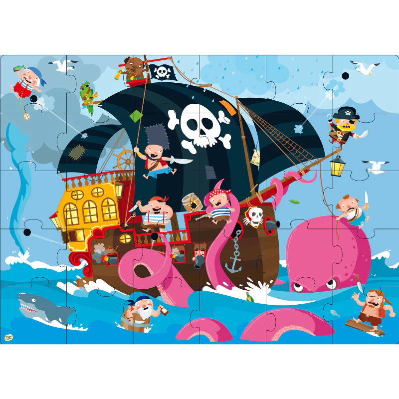 Sassi Book and Giant Puzzle - PIRATES