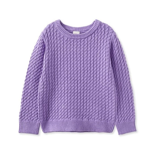 Lilac Cable Knit Jumper