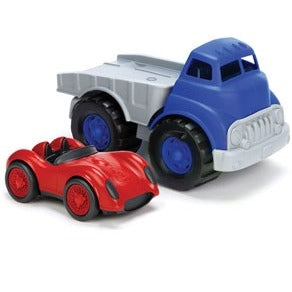 Green Toys Flatbed with Red Race Car