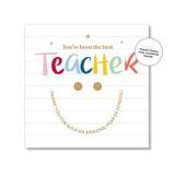 Smiley Teacher Thank you Mini Card
