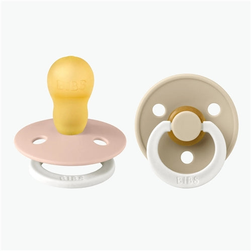 BIBS Dummies - GLOW - Natural Rubber - Blush/Vanilla