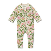 Ma Fleur Organic Zipsuit with Feet