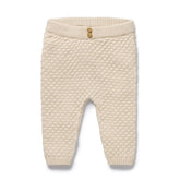 Cream Organic Knitted Bubble Legging