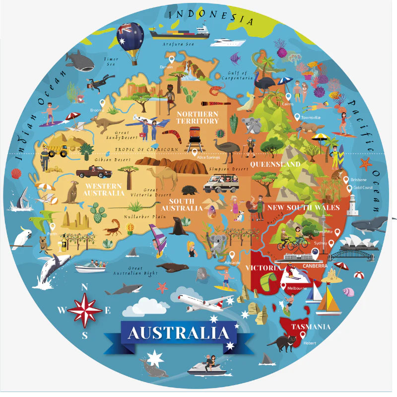 Travel, Learn and Explore Puzzle and Book Set - AUSTRALIA