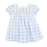 BONNIE Check Organic Embroidered Dress