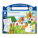 Staedtler Triplus Colour By Numbers Horses Set