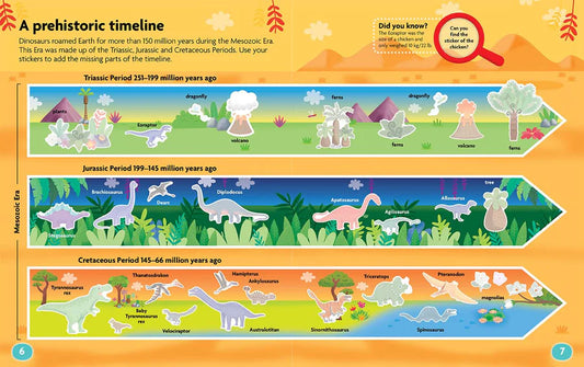 Dinosaurs Funfacts - Sticker Activity Book