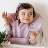 Lilac Frill Snuggle Bib