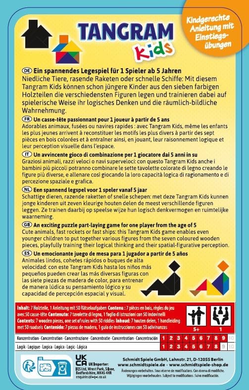 Tangram Kids Tin Game