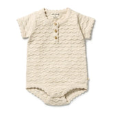 Milk Cloud Organic Knitted Chevron Bodysuit