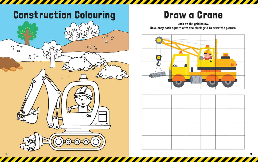 Trucks & Diggers - Mega Colouring Book
