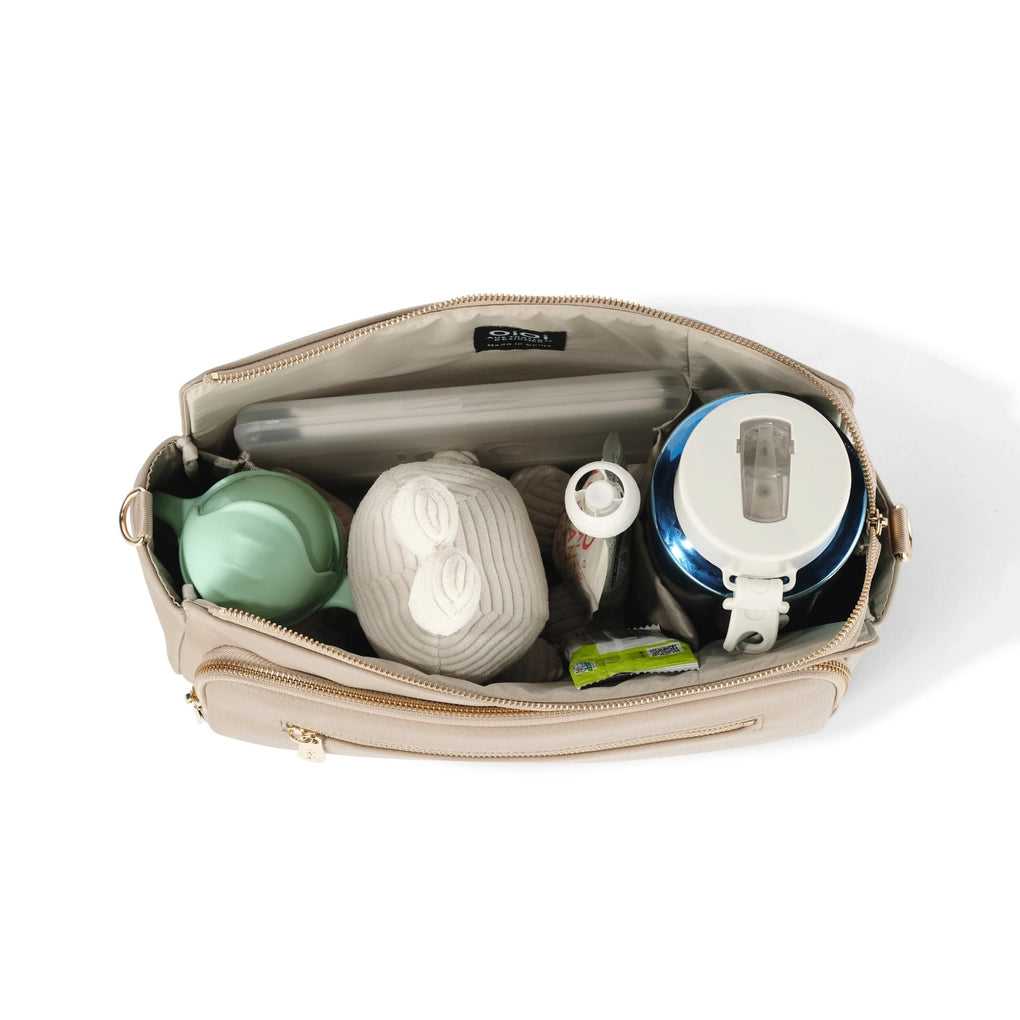 Multitasker Pram Caddy - Oat Vegan Leather