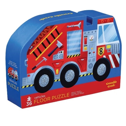 Crocodile Creek Classic Floor Puzzle 36 pc - Vehicles