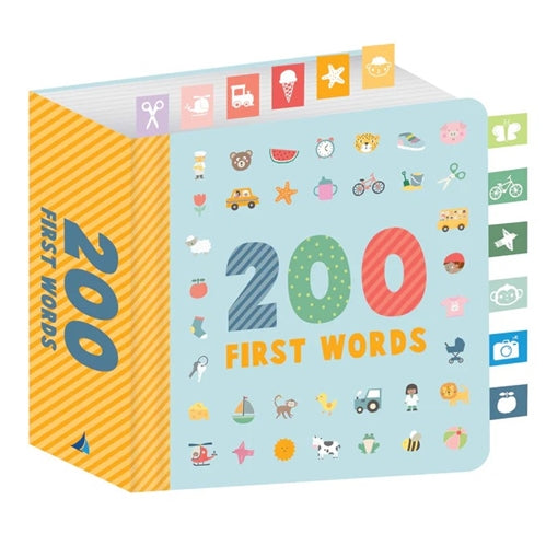 Chunky Ribbon Tabbed Board Book - First 200 Words