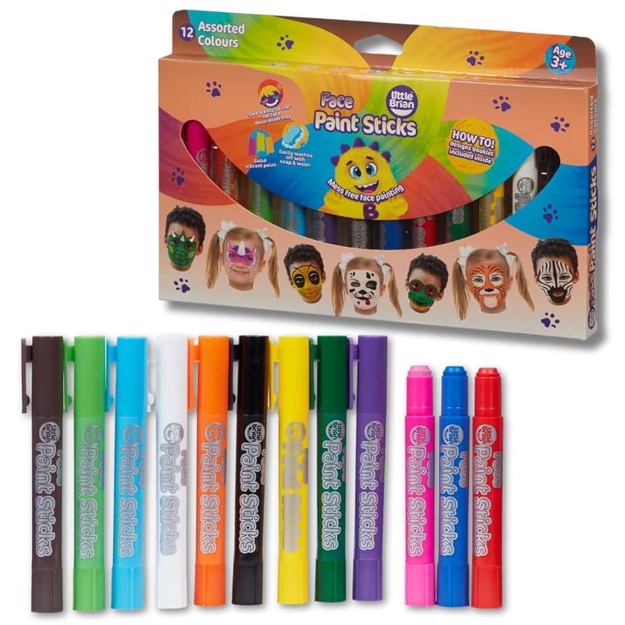Little Brian Face Paint Sticks - 12pk
