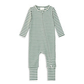Fern Stripe Zip Romper