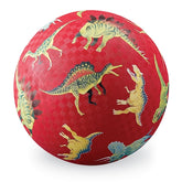 Crocodile Creek Playground Ball Dinosaurs Red - 7inch