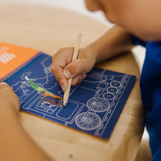 On the Go SCRATCH ART activity pad VEHICLES