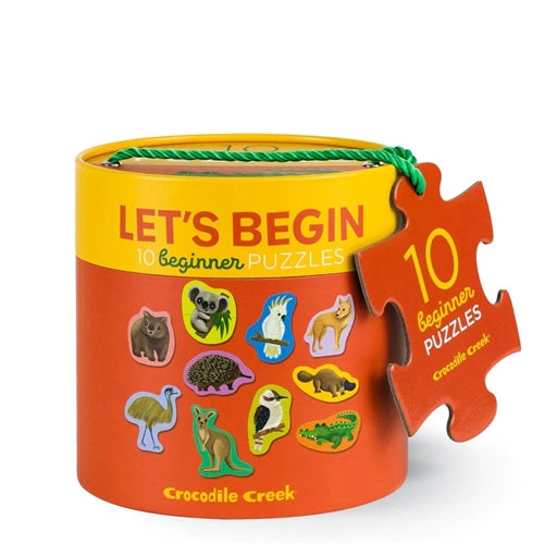 Crocodile Creek Let's Begin Puzzle 2 pc - Aussie Animals