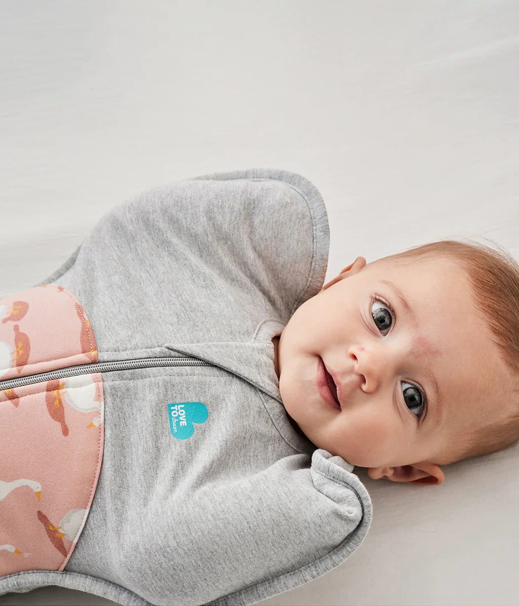 Love To Dream SWADDLE UP™ Warm 2.5 TOG - SILLY GOOSE DUSTY PINK